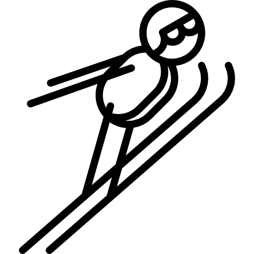 sauteur à ski  Icône