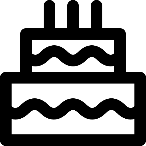 torta Basic Rounded Lineal icona