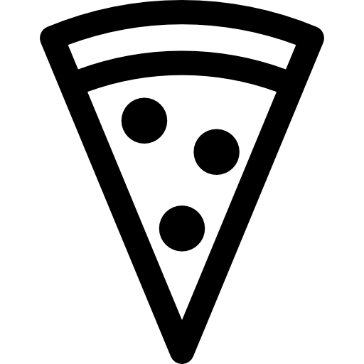 pizza Basic Rounded Lineal icona