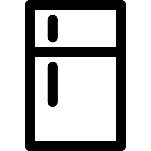 refrigerador Basic Rounded Lineal icono