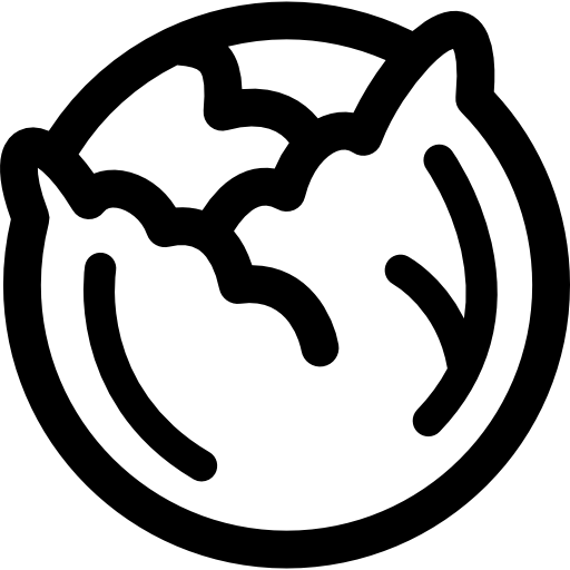 lechuga Basic Rounded Lineal icono