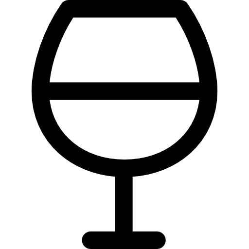 vino Basic Rounded Lineal icono