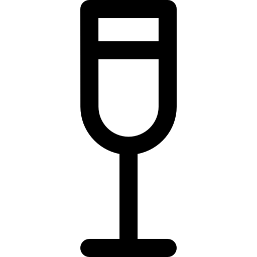 szampan Basic Rounded Lineal ikona
