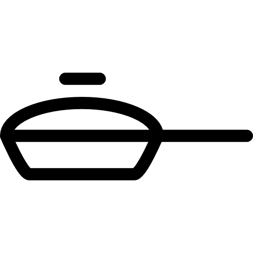 Frying Pan Basic Rounded Lineal icon