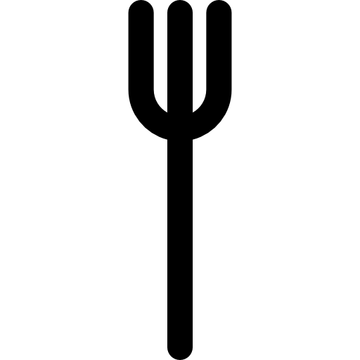 Fork Basic Rounded Lineal icon