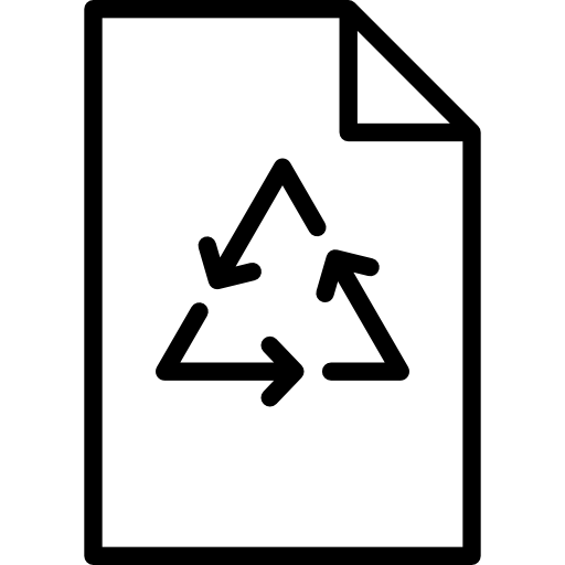 papier recyclé Special Lineal Icône