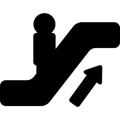 escada rolante  Ícone