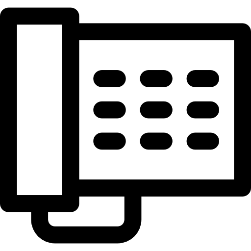 Telephone Curved Lineal icon