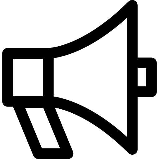 Megaphone Curved Lineal icon