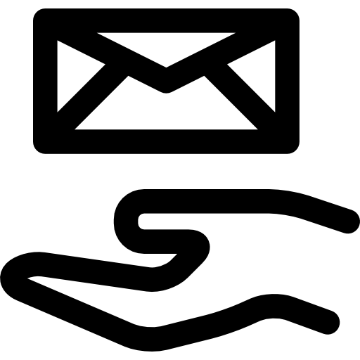 email Curved Lineal Icône