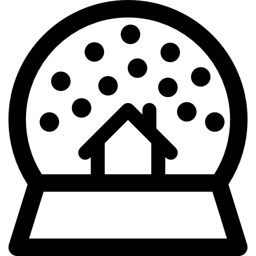 schneekugel Basic Rounded Lineal icon