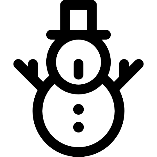 Снеговик Basic Rounded Lineal иконка