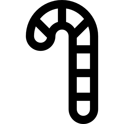 キャンディケイン Basic Rounded Lineal icon