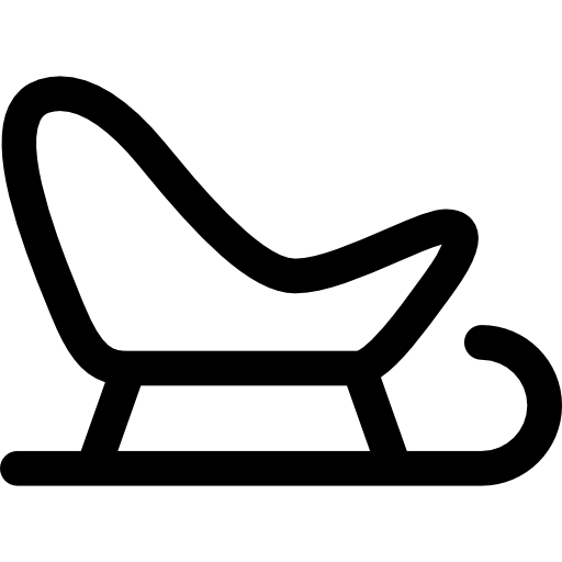 썰매 Basic Rounded Lineal icon