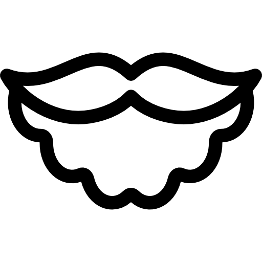 산타 수염 Basic Rounded Lineal icon