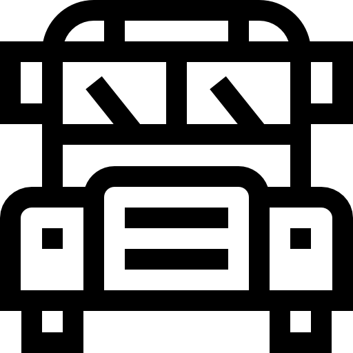 スクールバス Basic Straight Lineal icon