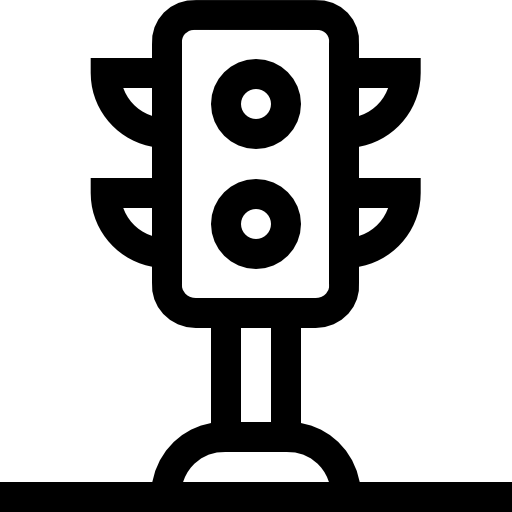 semáforo Basic Straight Lineal icono