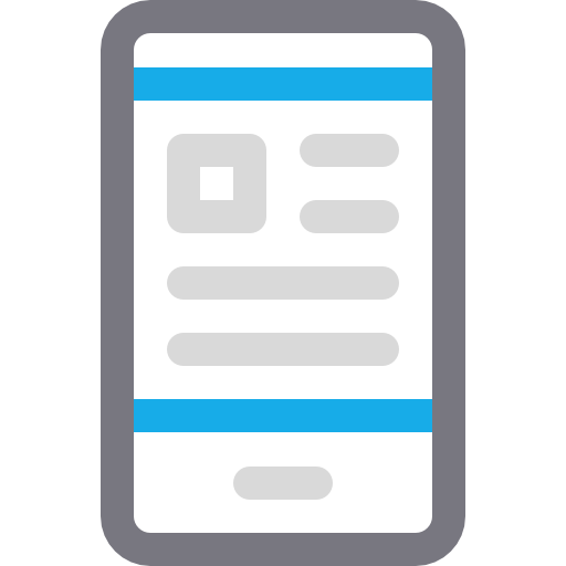 smartphone Basic Rounded Lineal Color icon