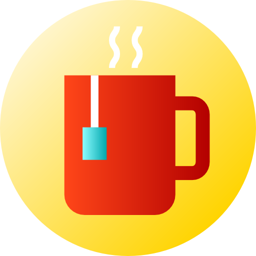 Tea Flat Circular Gradient icon