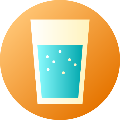 水 Flat Circular Gradient icon