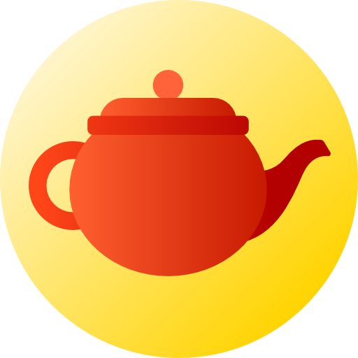 Заварочный чайник Flat Circular Gradient иконка
