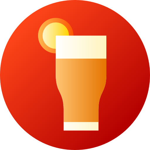 Orange juice Flat Circular Gradient icon