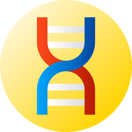 ДНК Flat Circular Gradient иконка