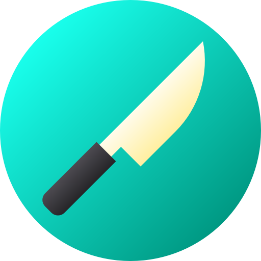 Нож Flat Circular Gradient иконка