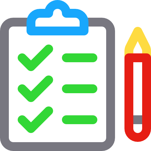 Checklist Basic Rounded Lineal Color icon
