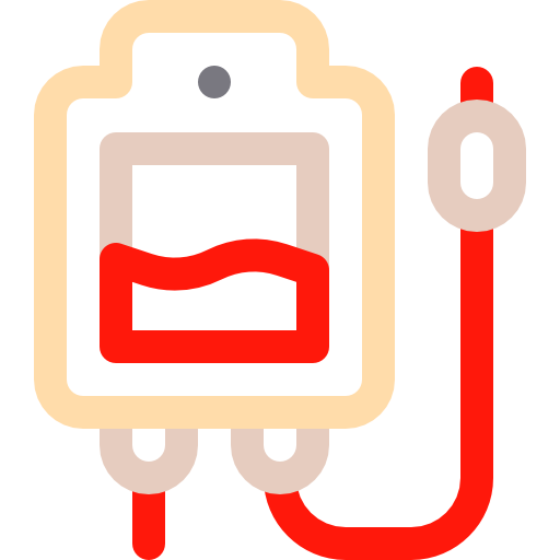 Blood transfusion Basic Rounded Lineal Color icon