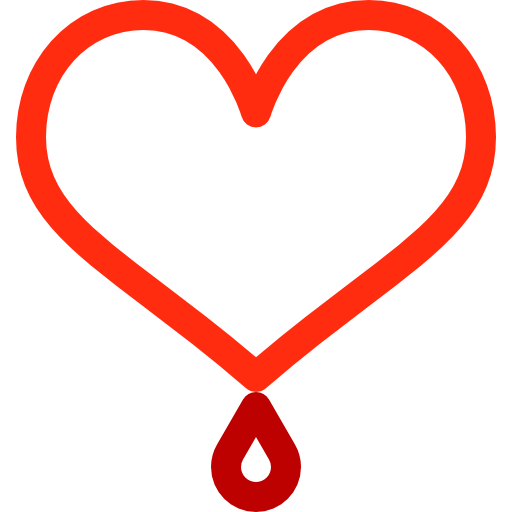 心臓 Basic Rounded Lineal Color icon