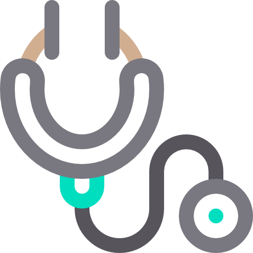 stetoscopio Basic Rounded Lineal Color icona