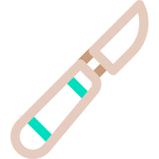 scalpel Basic Rounded Lineal Color Icône