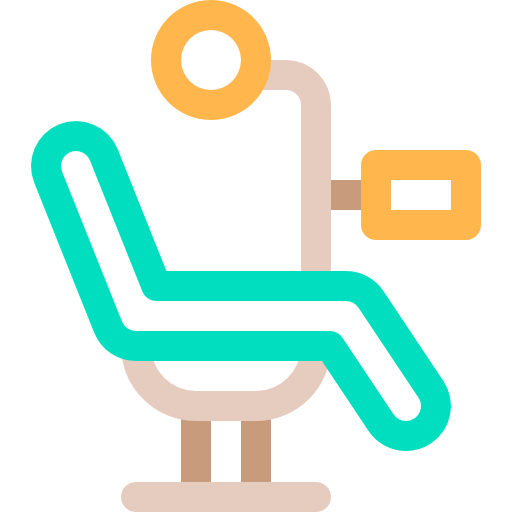 의자 Basic Rounded Lineal Color icon