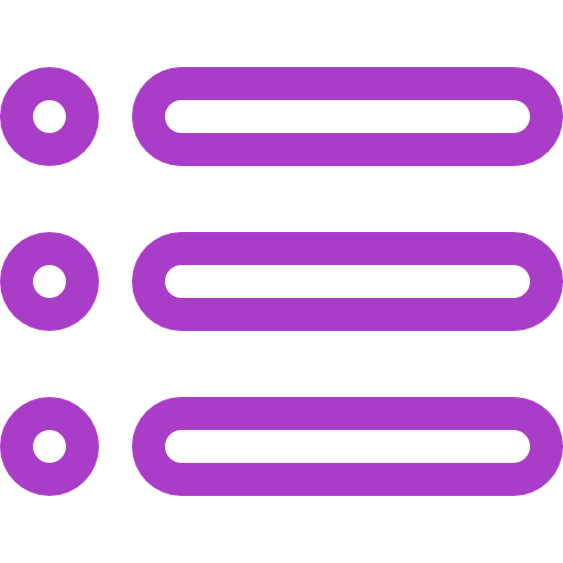 menú Basic Rounded Lineal Color icono