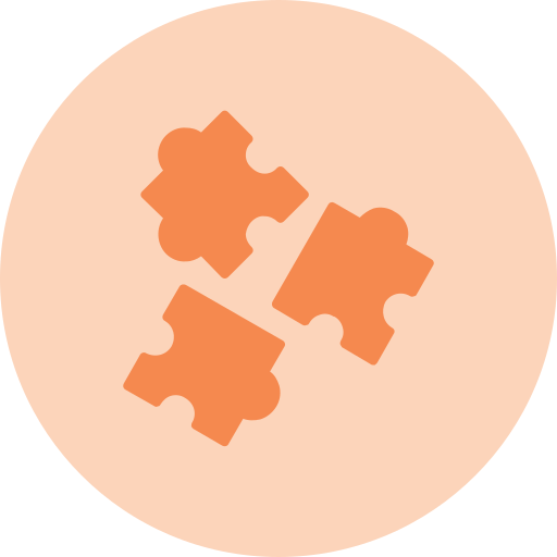 퍼즐 Generic color fill icon