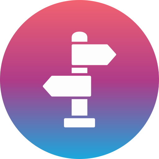 Direction Generic gradient fill icon