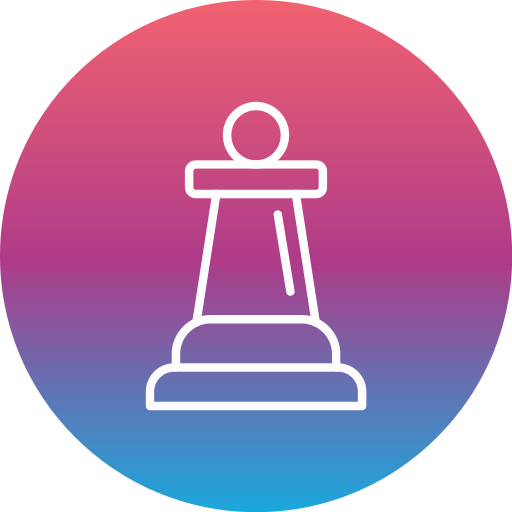 Chess piece Generic gradient fill icon