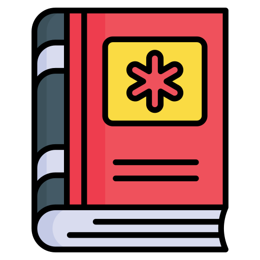 książka medyczna Generic color lineal-color ikona