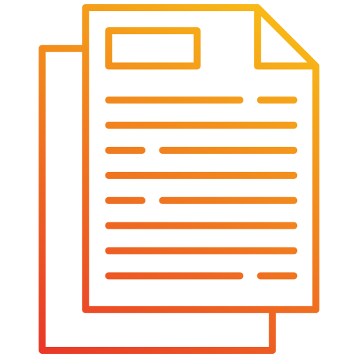 document Generic gradient outline Icône