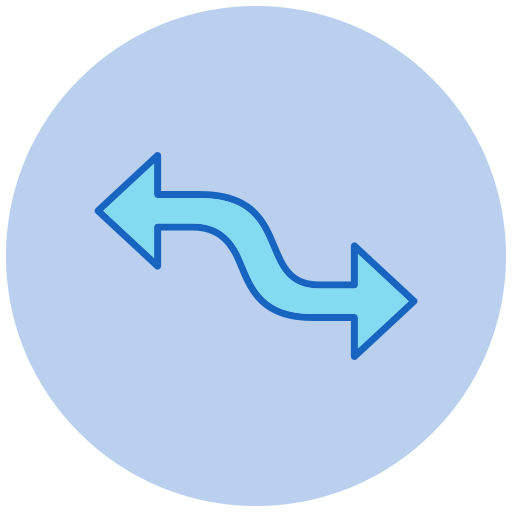 Curved Arrow Generic color lineal-color icon