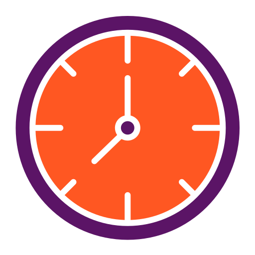 zegar ścienny Generic color fill ikona
