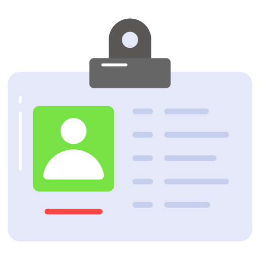 ID card Generic color fill icon