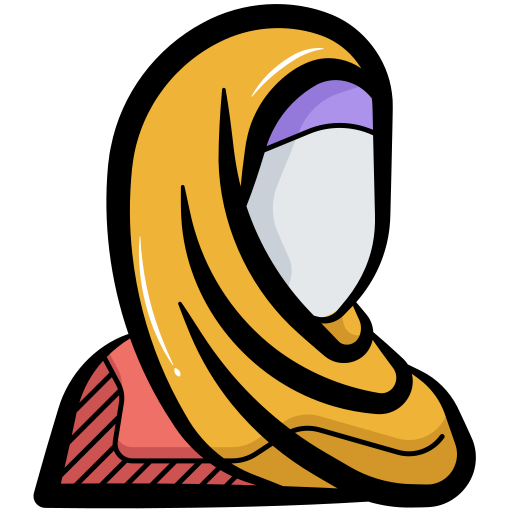 muslimah Generic color hand-drawn Icône