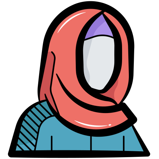 muslimah Generic color hand-drawn icon