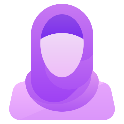 Muslimah Generic gradient fill icon