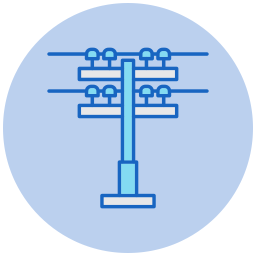 Electric pole Generic color lineal-color icon