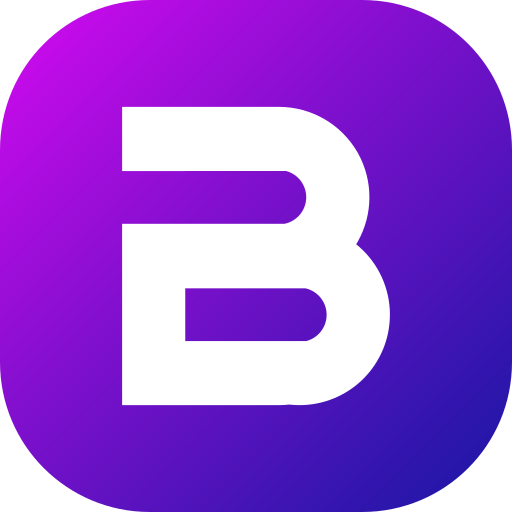 buchstabe b Generic gradient fill icon