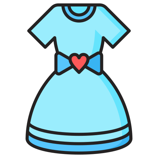 드레스 Generic color lineal-color icon