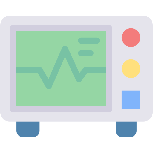 ECG monitor Generic color fill icon